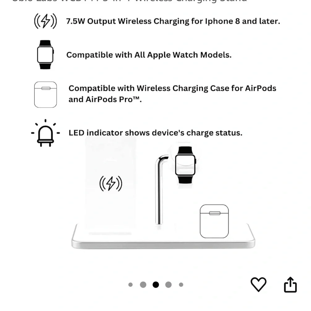 Ubiolabs 3-in-1 Wireless Charging Stand